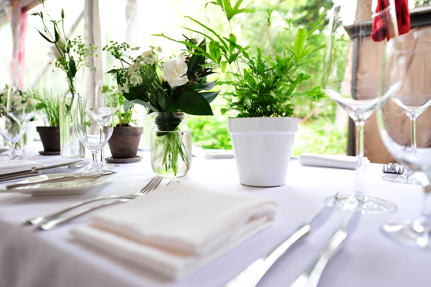 Garden Table Setting at Rouge