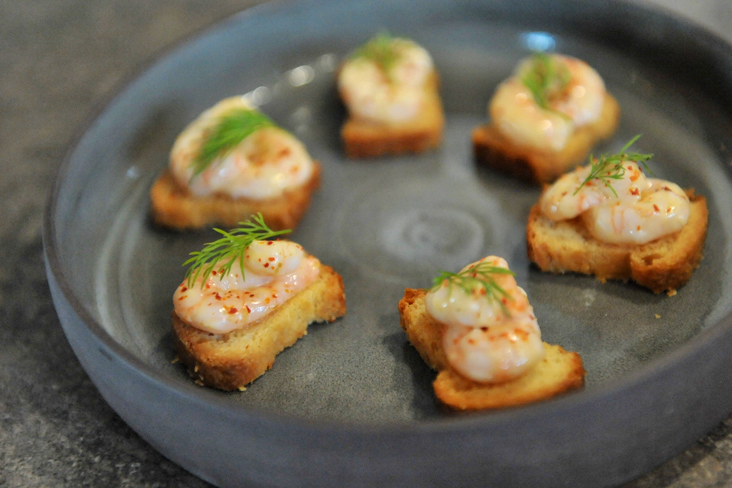 Rouge Amuse Bouche Fogo Island Shrimp Toast